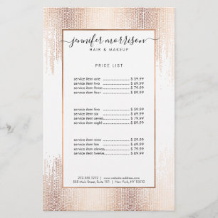 Glam Script Roze Gouden Confetti Regen Flyer