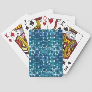 Glam Sequins Raster Textuur Modern Patroon Pokerkaarten