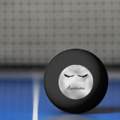Glam Silver Black Eyelashes Geweldige, persoonlijk Pingpongballen (Net)