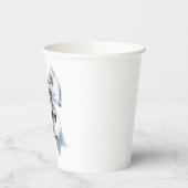 Glam Silver Bow Verjaardag Papieren Bekers (Links)