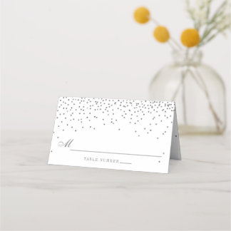 Glam Silver Confetti Wedding