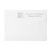 Glam Silver Confetti Wedding (Achterkant)