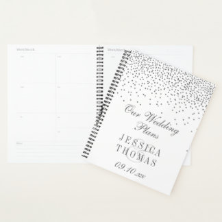  Glam Silver Confetti Wedding Planner