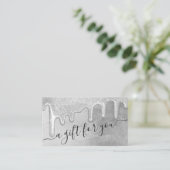 Glam Silver Épais Parties scintillant Certificat c (Debout devant)