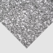 Glam Silver Faux Glitter Tissuepapier (Detail)
