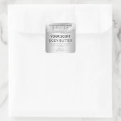 Glam Silver Glitter Agaat Product Zakelijke labels (Tas)