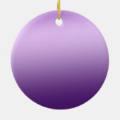 Glam Silver Paars Black Eyelashes Keramisch Ornament (Achterkant)