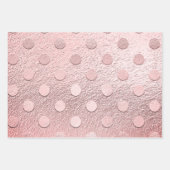 Glam Silver Pink Gold Metallic Glitter Sparkle Inpakpapier Vel (Voorkant)