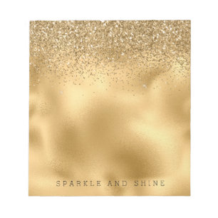 Glam Sparkle Faux Glitter Notitieblok