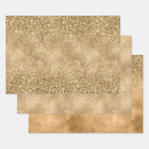 Glam Sparkle Leopard Print Glitter Inpakpapier Vel