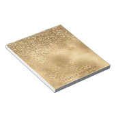 Glam Sparkle Leopard Print Glitter Notitieblok (Schuin)
