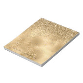 Glam Sparkle Leopard Print Glitter Notitieblok (Gedraaid)