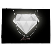 Glam Sparkle Solitaire Diamond Black Groot Cadeauzakje (Achterkant)