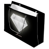 Glam Sparkle Solitaire Diamond Black Groot Cadeauzakje (Voorkant Gekanteld)