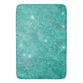 Glam Sparkle Stippen Zee Glass Green Badmat (Voorkant Verticaal)