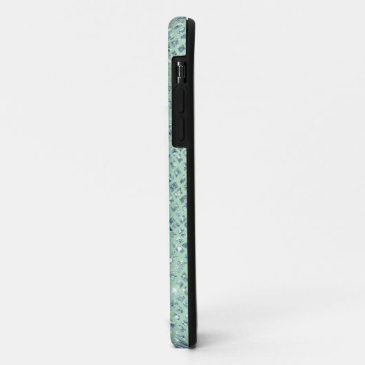Glam Sparkly Diamond Snakeskin-patroon Case-Mate iPhone Case (Achterkant/links)