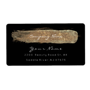 Glam Sparkly Glitter Black Bright Ivory Foxier Etiket