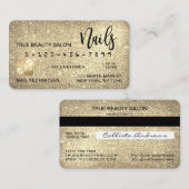 Glam Sparkly Gold Parties scintillant Carte de cré (Devant / Derrière)