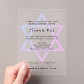 Glam Star de David Elegant Invitation Bat mitzvah (In situ (ordinateur de poche))
