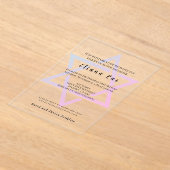 Glam Star de David Elegant Invitation Bat mitzvah (Poser)