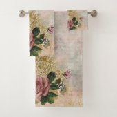 Glam Steampunk | Rose rose et or Rustique Floral (En situation)