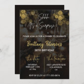 Glam Surprise Parties scintillant des invitations (Devant / Derrière)