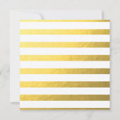 Glam Swirly Flourish Gold Foil Save the Date (Achterkant)