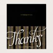 Glam Taupe Noir + Carte de remerciements doré (Extérieur déplié)