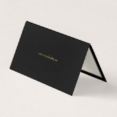 Glam Taupe Noir + Carte de remerciements doré (Dos)