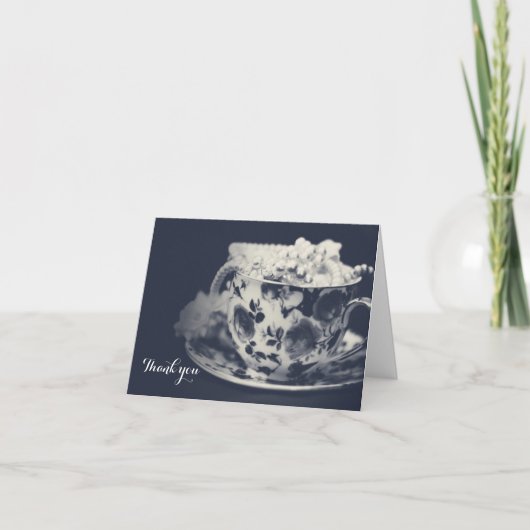 Glam Tea & Pearls Elégant Merci Chic nuptial (Devant)