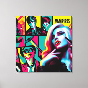 Glam Vamps Canvas Art Print