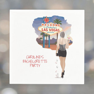 Glam Vegas Bruid vrijgezellenfeest Las Vegas Feest Servet