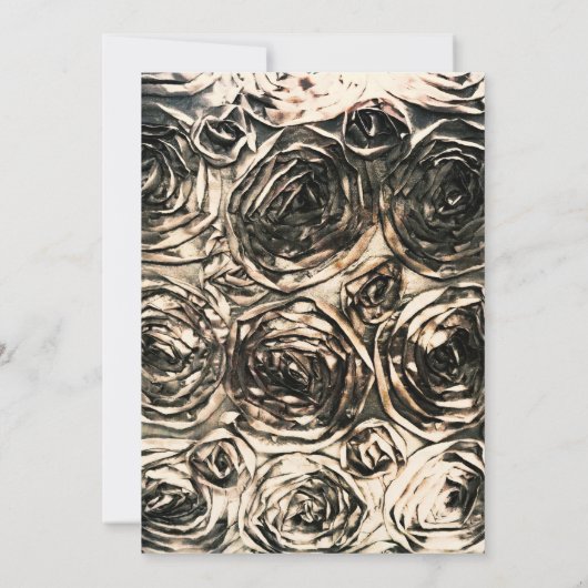 Glam vergulde gouden Rozen Modern Elegance bruilof Kaart (Achterkant)