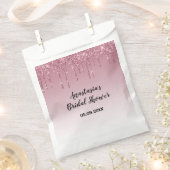 Glam Vrijgezellenfeest Paars Roos Gold Glitter Dri Bedankzakje (Geknipt)