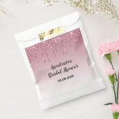 Glam Vrijgezellenfeest Paars Roos Gold Glitter Dri Bedankzakje (Gezegeld)