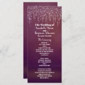 Glam White Fairy Light Purple rose rose Programme  (Devant / Derrière)