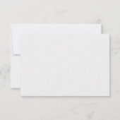 Glam White Gold Art Déco Peacocks Mariage RSVP (Dos)