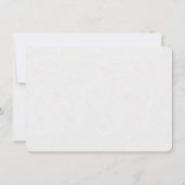 Glam White Gold Art Deco Peacocks sparen de datum Save The Date (Achterkant)