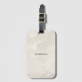 Glam White Ivory Pearl Bagagelabel (Voorkant (verticaal))