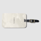 Glam White Ivory Pearl Bagagelabel (Voorkant (horizontaal))