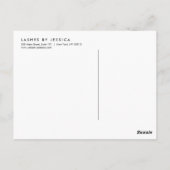 Glam Wimpers met Bold Pattern Briefkaart (Achterkant)