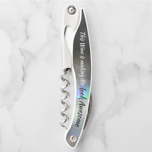 Glam Wine Lover maakt me er Geweldige grappig uit Kurkentrekker (Voorkant)