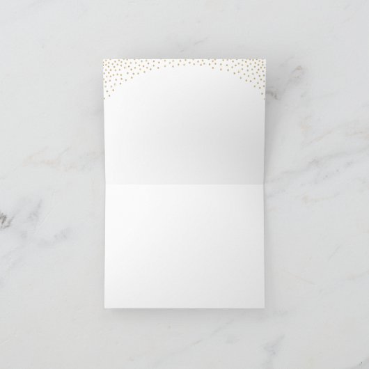 Glam zwart faux goud glitter kalligrafie dank u bedankkaart (Binnen)