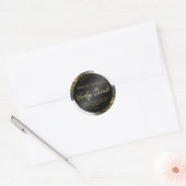 Glam Zwart Inkt Goud Glitter Body Scrub Labels (Envelop)