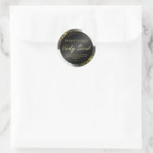 Glam Zwart Inkt Goud Glitter Body Scrub Labels (Tas)