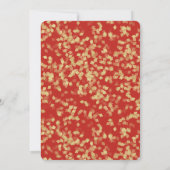 Glam Zwart Rood Goud Glitter Glitzy Verjaardag Kaart (Achterkant)