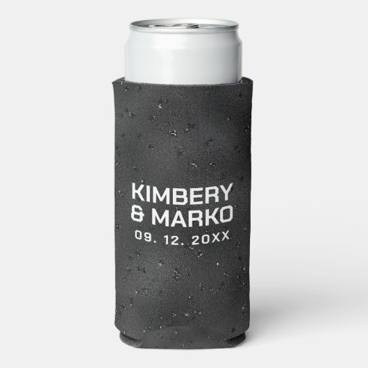 Glam zwarte textuur met enkels (Seltzer Achterkant)