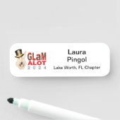 GLaMalot 2024 Naam Badge (In situ)