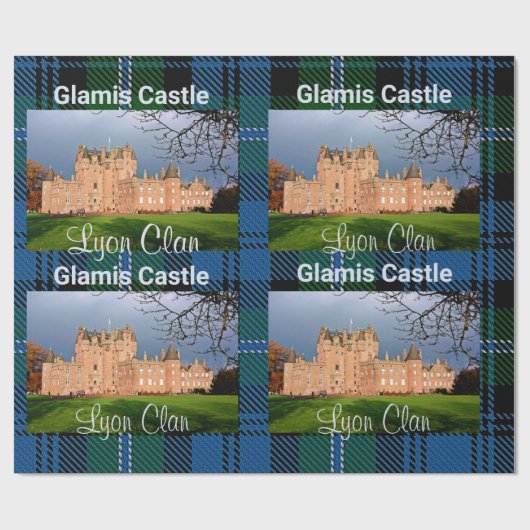 Glamis Castle - Lyon Family Home, Scottish Tartan Cadeaupapier (Vlak)