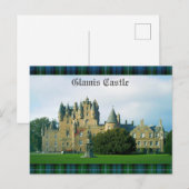 Glamis Castle Schilderachtig Briefkaart (Voorkant / Achterkant)